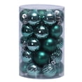 thumbnail image 1 of 34 pcs Christmas Tree Balls, 1.57" Christmas Ornament Decorations Shatterproof Ornaments, Solid Color Painted Christmas Baubles Decorations for Party Wedding Christmas Decor(Green), 1 of 1