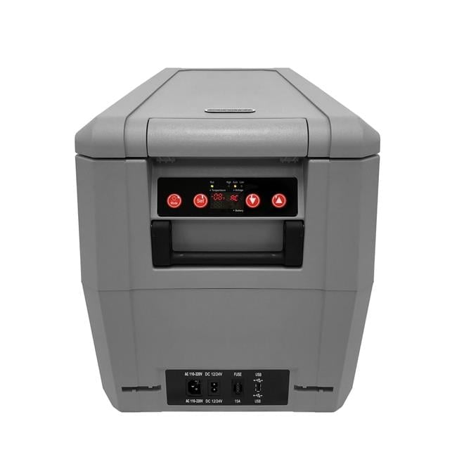 Gray 34 Quart Electric Portable Freezer Refrigerator