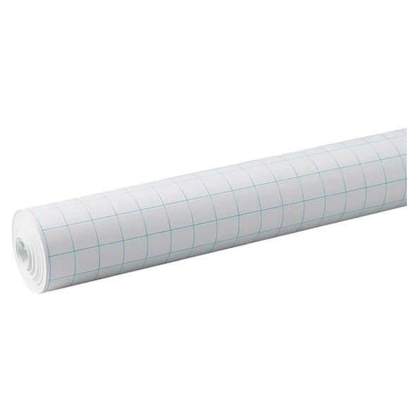 34 x 200 in. Grid Paper Roll 1 Quadrille Ruled, White