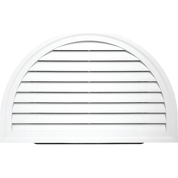 34" x 22" Half Round Gable Vent - Single Pack  Residential Use, Standard Application