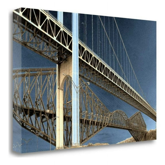 34" x 23" Two Solitudes by Lovit-Print On Gallery Wrap Canvas Fabric Multi-Color