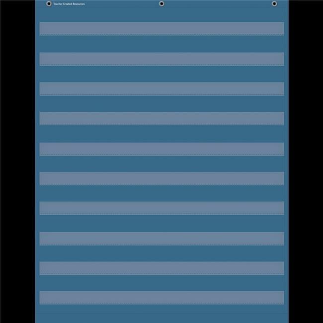 34 x 44 in. 10 Pocket Chart - Slate Blue