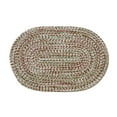 thumbnail image 1 of 34 x 58 in. Christmas Braided Tweed Oval Rug - Xmas & Multi Color, 1 of 1