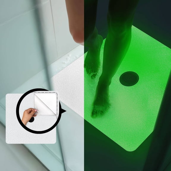 34"x34" Custom-sized, Anti-slip Shower Floor Mat | Peel and Stick, Non Slip and Certified for Safety