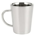 thumbnail image 1 of 340 Ml Stainless Steel Copper Plated Double Layers Tea Mug Silver, 1 of 8