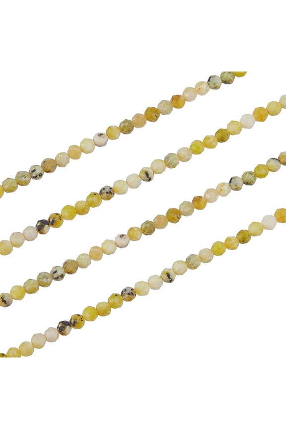 340 Pcs Natural Gemstone Beads 2~2.5mm Natural Jasper Beads Round Faceted Rock Beads Genuine Stone Beads Natural Real Stone Spacer Beads for DIY Bracelet Necklaces Jewelry Making