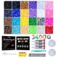 thumbnail image 1 of 34000 Pcs 24-Color Professional Bedazzling Kit for DIY Crafts, Clothes, Shoes, 1 of 8