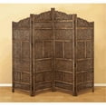 thumbnail image 1 of 34006 Villa Este Wood Room Divider 4 Panel Carved Screen, 1 of 1