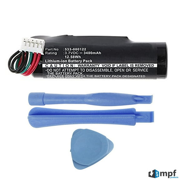 3400mAh 533-000122 Battery for Logitech Ultimate Ears UE Roll, UE Roll 2 Speaker