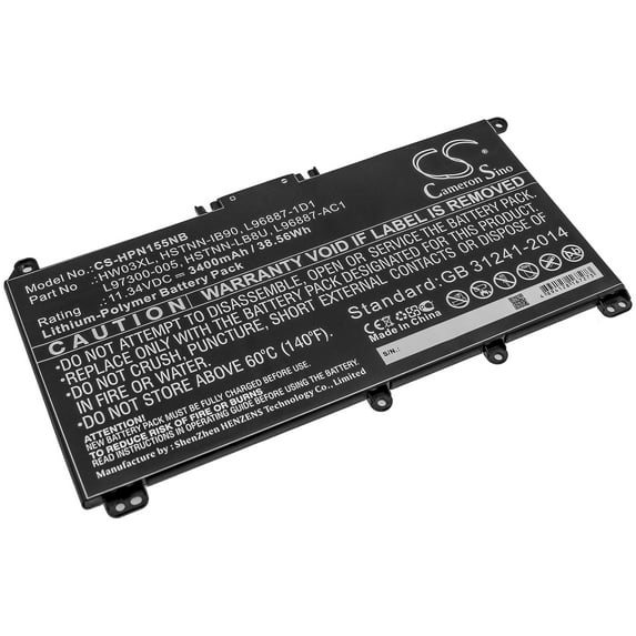 3400mAh HSTNN-IB90 L96887-421 HSTNN-OB2A L97300-005 HW03XL L96887-1D1 HSTNN-IB9O HSTNN-LB8U L96887-AC1 Battery for HP Pavilion 1