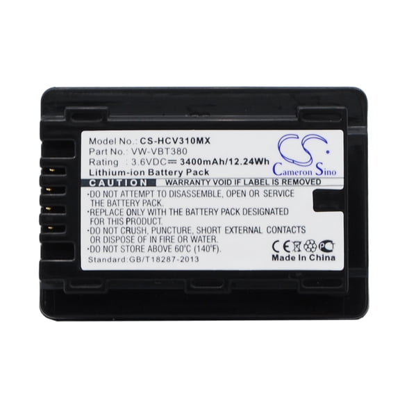 3400mAh VW-VBT190 Battery for Panasonic HC-750EB HC-V110 HC-770EB HC-989 HC-250EB HC-V720M HC-V520M HC-V210 HC-V720 HC-V270 HC-W