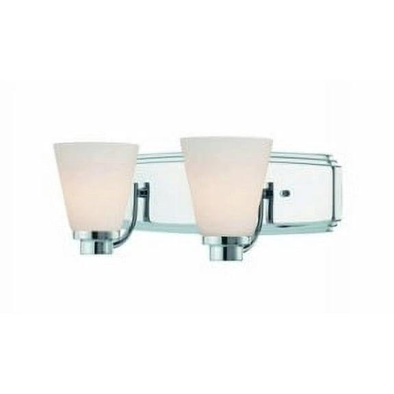 3402-26-Dolan Lighting-Southport 2-Light Bath Bar-Chrome Finish