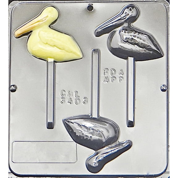 3403 Pelican Lollipop Chocolate Candy Mold