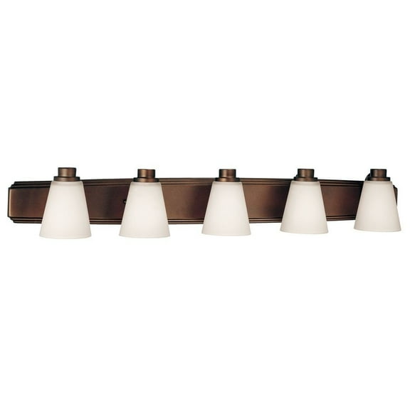 3405-62-Dolan Lighting-Southport 5-Light Bath Bar-Heirloom Bronze Finish