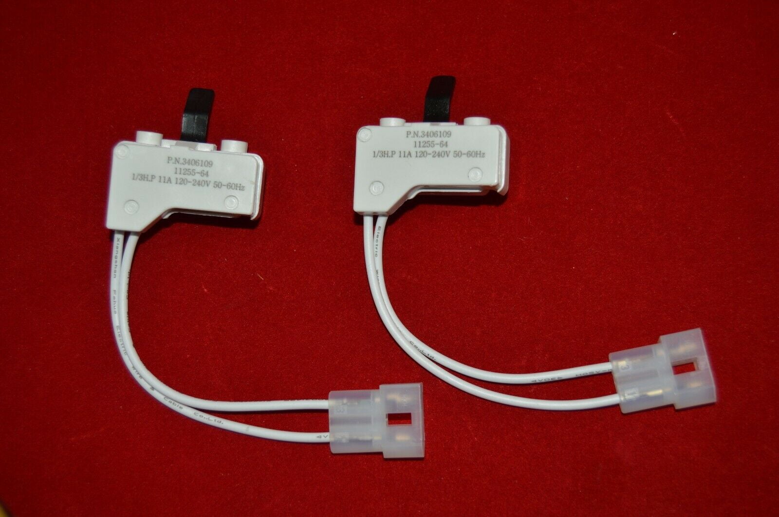 3406109 DRYER DOOR SWITCH FITS KENMORE SEARS MAYTAG  2 Pack