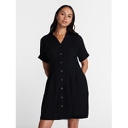 Shirt Dresses in Womens Dresses | Black - Walmart.com