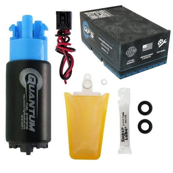 340LPH Fuel Pump w/ Installation Kit - Automotive Performance, QFS-344FT-1006 High Flow Fuel