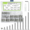 340PCS M3 Self Tapping Screws Assortment Kit, Phillips Flat Head
