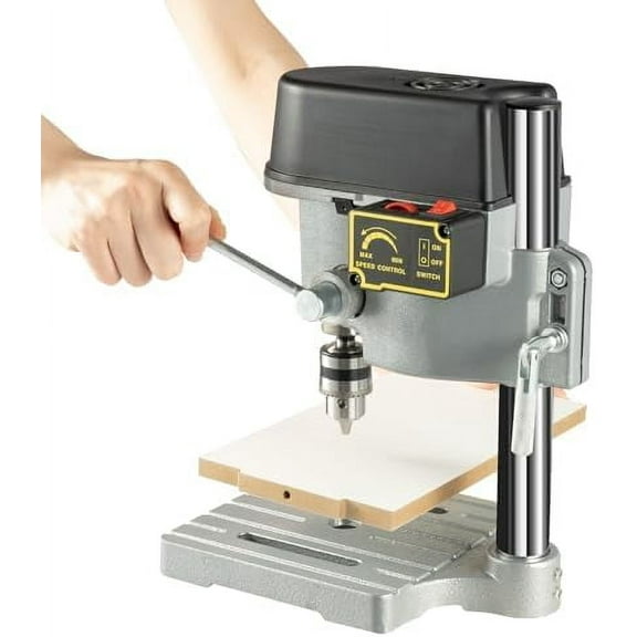 340W Mini Table Electric Drill Press, AC 110V Drill Bits Power Tools Speed Adjustable Drilling Machine 1-10mm Mini Drill Press Small Electric Drilling Machine Work 16000rpm$$Tools & Hardware Other