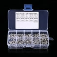 thumbnail image 1 of 340pcs M3 Hex Socket Screw Nut Stainless Steel M3 Screws Nuts Assortment Kit Fastener,180 x Screws 160 x Nuts,Silver, 1 of 8