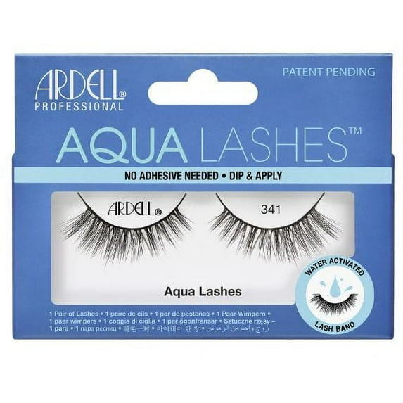 341 , Ardell Professional Aqua Lashes , Hair Scalp Skin Body - Pack of 2 w/ SLEEK Teasing Comb