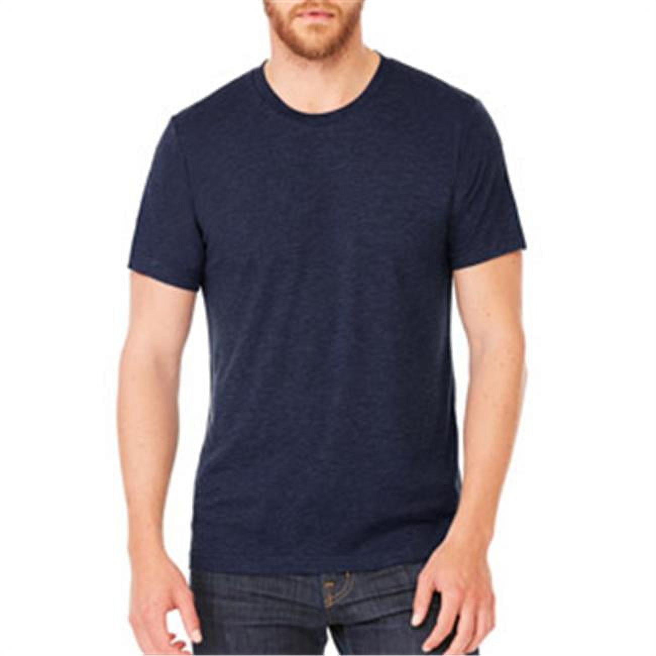 3413 Bella Canvas Unisex Triblend Short-Sleeve Tee Solid Navy - 2XL ...