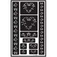thumbnail image 1 of 341646 Over n ft. Over Reusable Glass Etching Stencils 5 in. x 8 in. 1-Pkg-Hearts, 1 of 1