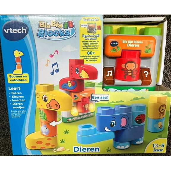 VTech - Bla Bla Block Electronic Building Set Funny Animals