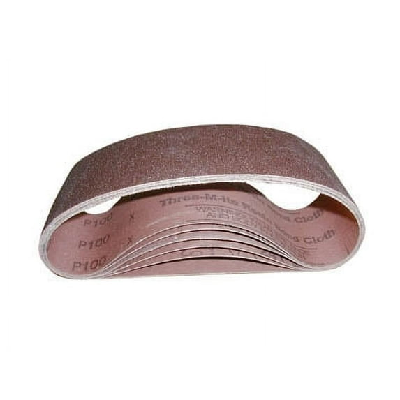 3M 60 Grit Porable Abrasive Belt, 3In X 24In, Medium Grade, Cloth Backing