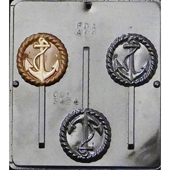 3424 Anchor Lollipop Chocolate Candy Mold