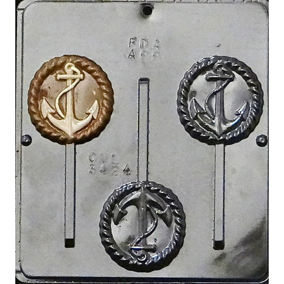 3424 Anchor Lollipop Chocolate Candy Mold