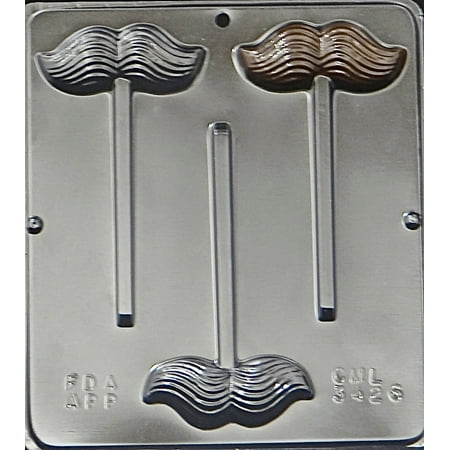 3426 Mustache Lollipop Chocolate Candy Mold