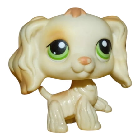 #344 Rare Littlest Pet Shop LPS AUTHENTIC Yellow Cocker Spaniel Puppy Dog