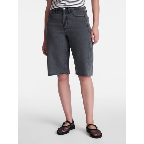 Time and Tru Women's Barrel Bermuda Shorts, Sizes 0-20