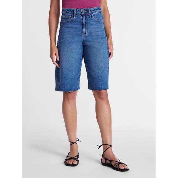 Time and Tru Women's Barrel Bermuda Shorts, Sizes 0-20