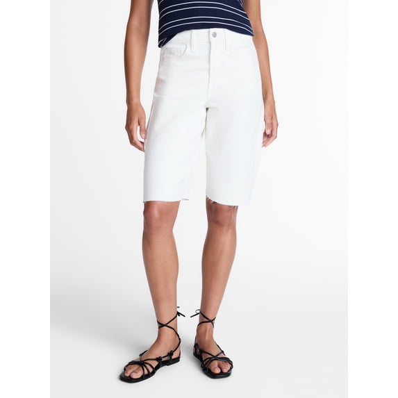 Time and Tru Women's Barrel Bermuda Shorts, Sizes 0-20
