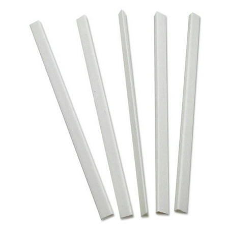 34447 C-line Slide-'n-Grip Binding Bars for Report Covers, 40-Sheet Capacity, White, 100/Box