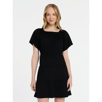 knee length dresses for ladies Azzedine Alaia SS 2010 Black Woven Plastic Raffia Web Mini Dress – Amarcord  Vintage Fashion main image 1