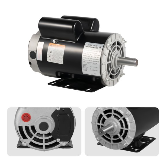 3450RPM Black Shaft Air Compressor Duty Electric Motor Single-phase Air Compressor with Long Crankshaft