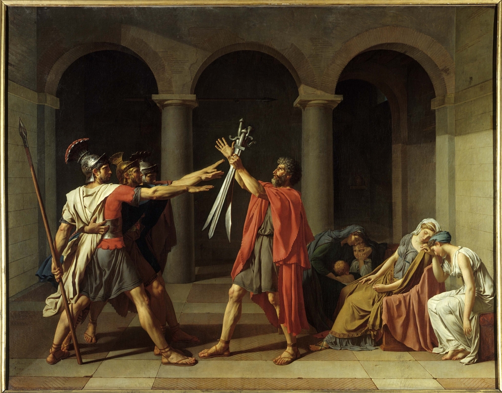 3456 Jacques-Louis David (1748-1825) French School Canvas Art - (24 x 18)