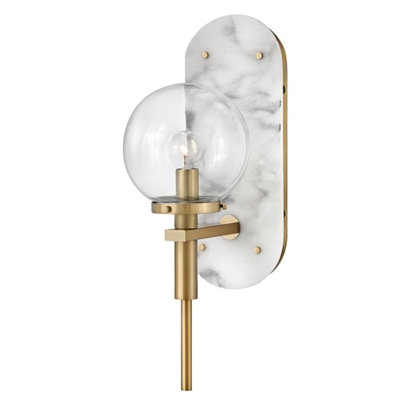 34590HB Hinkley Lighting Gilda - 1 Light Wall Sconce In Transitional and Glam Style-16.25 Inches Tall and 5.5 Inches Wide-Heritage Brass Finish