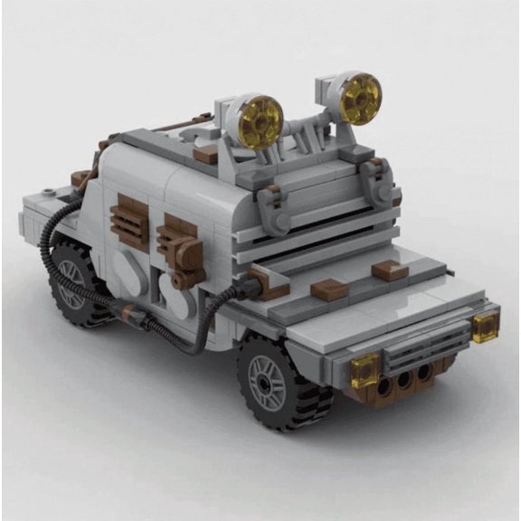 345PCS Tactical Off-Road Vehicle Building Blocks, Original Design Post-Apocalyptic Military Car Model, Collectible Desktop Display Ornament Gift for Adults