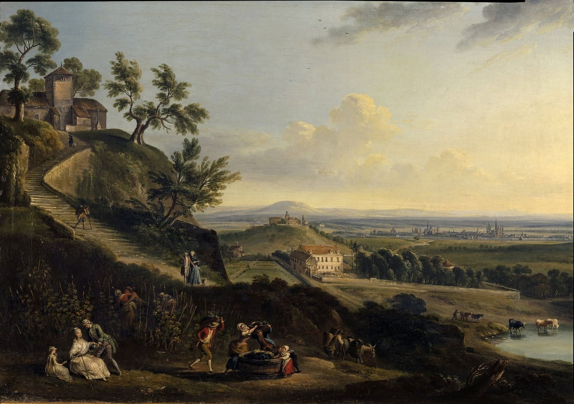 3481 Jean Baptiste Lallemand (1710-1803) French School Canvas Art - (24 x 18)