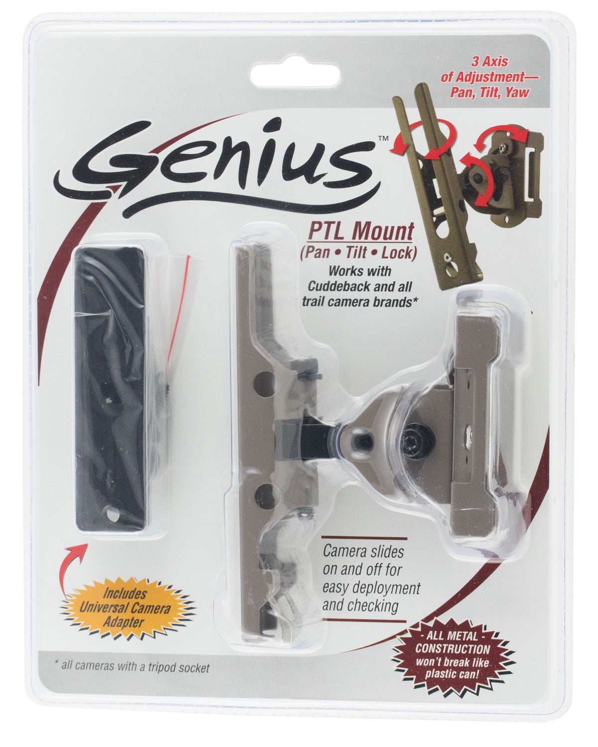 Cuddeback Genius PTL Mount Tan Trail Camera Bracket With Lock cuddeback-genius-ptl-mount-tan-trail-camera-bracket-with-lock