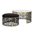 thumbnail image 1 of 348TC32NHGCB-Varaluz Lighting-Kato - Nesting Coffee Table and Ottoman In Industrial Style-18 Inches Tall and 32 Inches Wide, 1 of 6