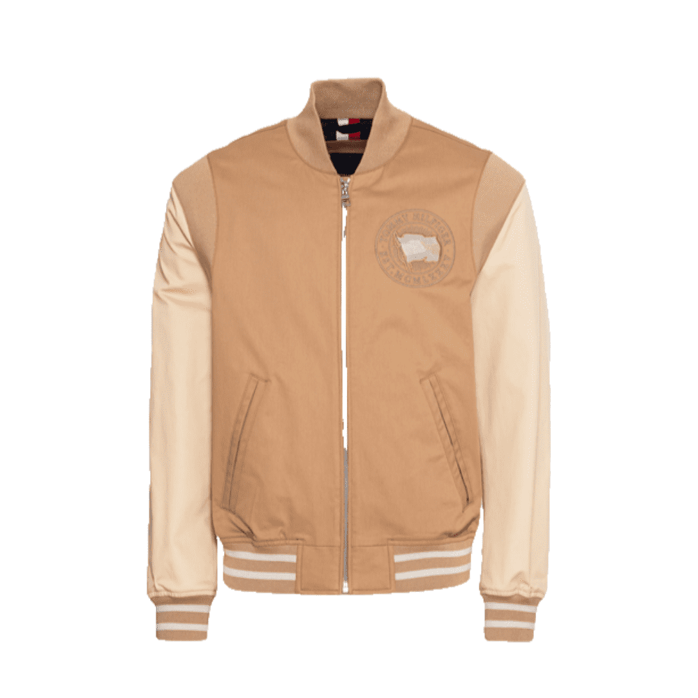 $349 Tommy Hilfiger Men's, Modern Color-Blocked Varsity Jacket