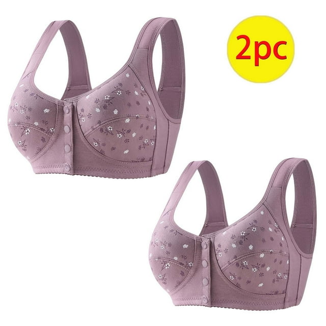 34Dd Full Coverage Wireless Bras for Women 2 Pack Sports Bras High