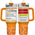 thumbnail image 1 of 34HD Rx Prescription Tumbler with Handle and Straw, 40oz Prescription Coffee Cup, Coffee Lovers Gifts, Funny Medical Gifts for Phamarcists, Nurses, Doctors, Hospital Workers, 1 of 2