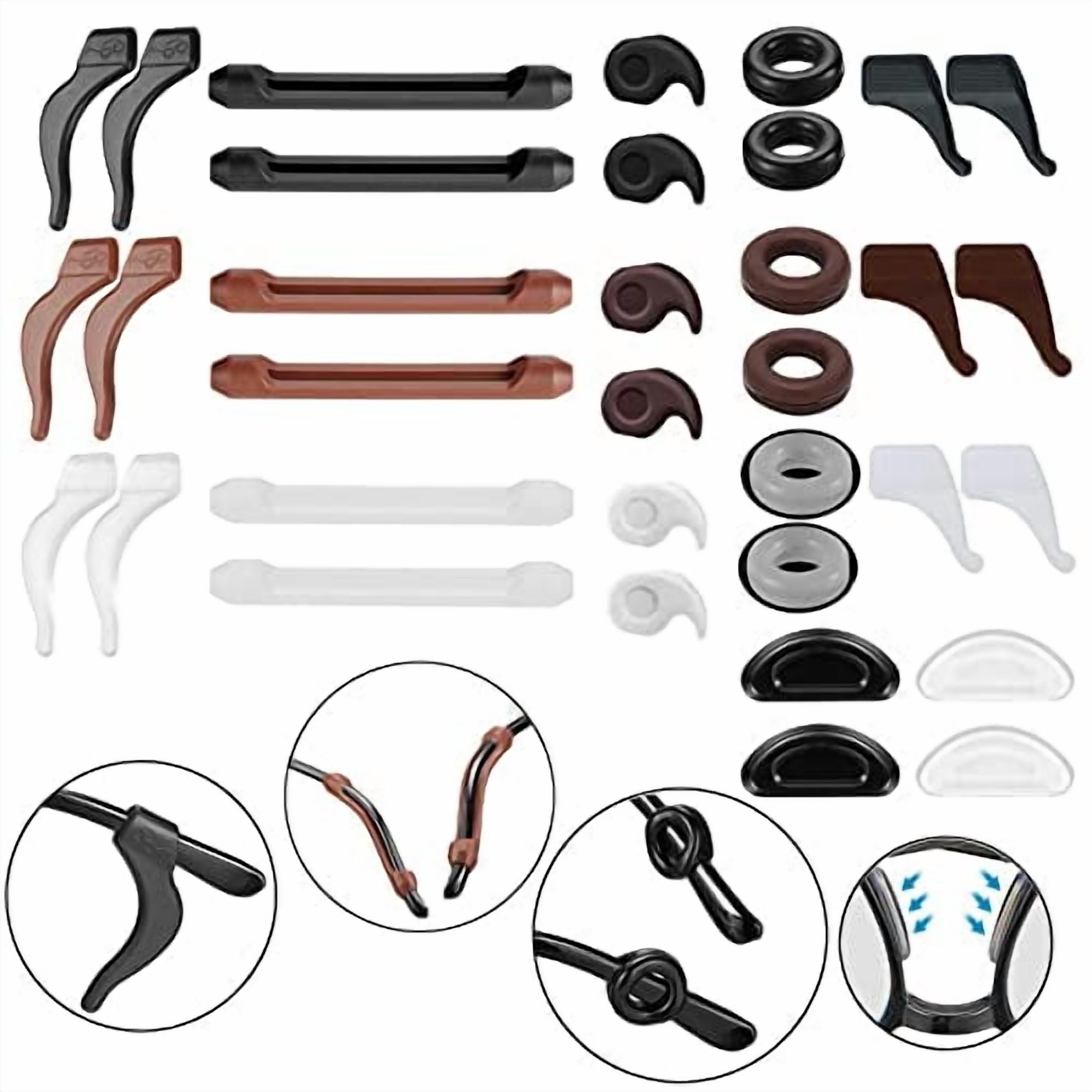 34PCS Eyeglasses Retainers Silicone Glasses Temple Holders Anti-slip ...