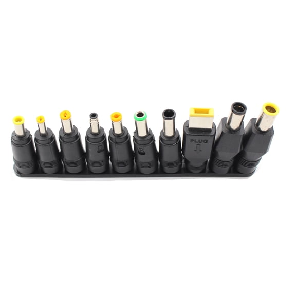 34PCS Universal Jack Tips Set for Charger DC Plug Kit Laptop Computer Connector Power Adapter